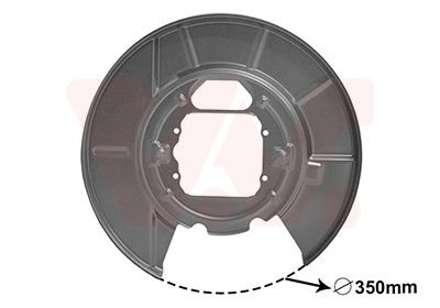 Захист гальмівного диска (заднього) (L) BMW X5 (E53) 00-06 Van Wezel 0685373