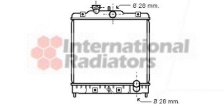 Радіатор охолодження двигуна CIVIC 13/14/15 MT 91-00 Van Wezel 25002031