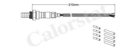 FIAT лямбда-зонд (4 конт) PUNTO (176) 1.6 94-97, BMW 3 (E36) M3 3.0 94-95, ALFA ROMEO 145 (930) 1.6 i.e. (930.A2) 94-96 Vernet LS040041