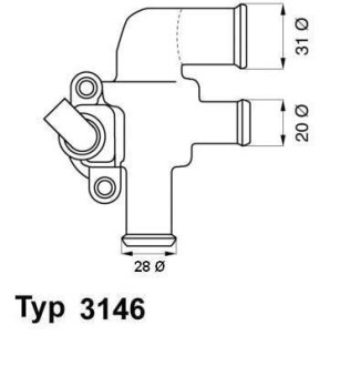 Термостат WAHLER 3146.90D