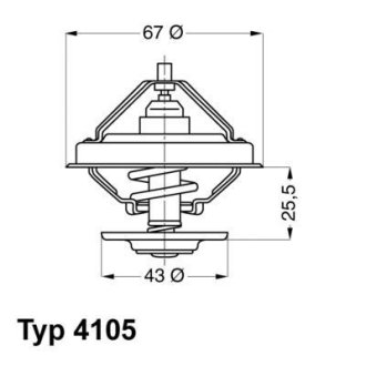 Термостат WAHLER 4105.71D