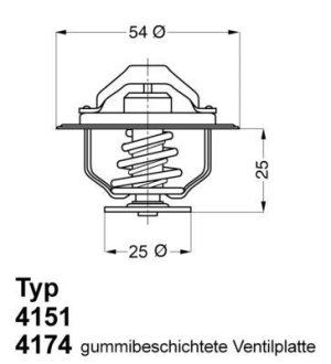 Термостат WAHLER 4151.76D