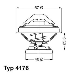 Термостат WAHLER 4176.80D