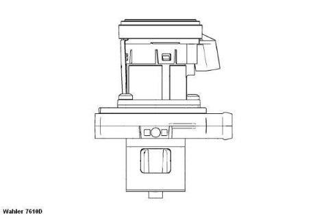 DB Клапан рециркуляції ВГ (EGR) Sprinter 06- WAHLER 7610D