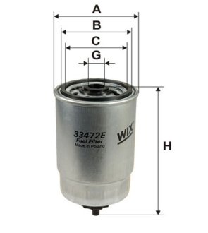 Фільтр палива WIX FILTERS 33472E