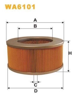 Фільтр повітряний WIX FILTERS WA6101