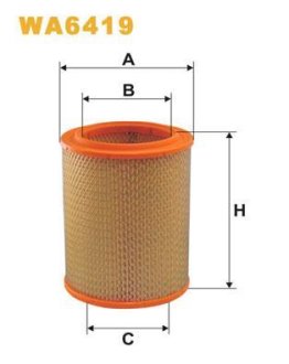 Фільтр повітряний WIX FILTERS WA6419