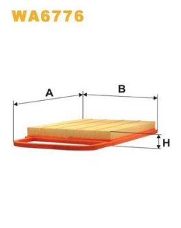 Фільтр повітряний WIX FILTERS WA6776