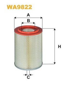 Фільтр повітряний WIX FILTERS WA9822