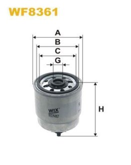 Фільтр паливний WIX FILTERS WF8361