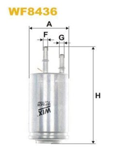 Фільтр паливний Volvo S60/S80/V70/XC60 1.6-3.2 06- WIX FILTERS WF8436 (фото 1)