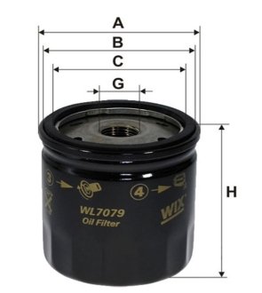 Фільтр масляний WIX FILTERS WL7079