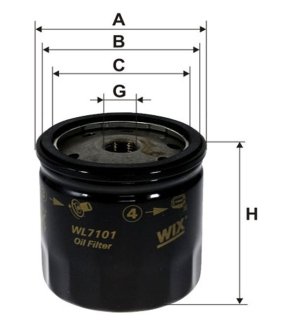 Фільтр масляний WIX FILTERS WL7101 (фото 1)