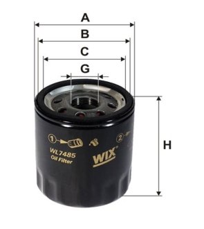 Фильтр масла WIX FILTERS WL7485