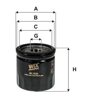 Фільтр масляний WIX FILTERS WL7523