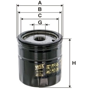 Фільтр масляний WIX FILTERS WL7525