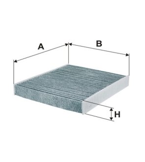 Фильтр салона (угольный) Audi A1/Seat Ibiza V, Toledo IV/Skoda Fabia II WIX WIX FILTERS WP2087