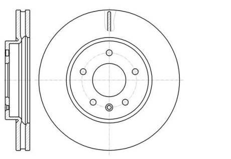 Диск тормозной перед. (Remsa) (кратно 2 шт.) Chevrolet Captiva, Opel Antara WOKING D61183.10