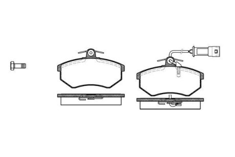 Колодки гальмівний диск. перед. (Remsa) Chery Amulet ii 1.8 10-,Chery Amulet ii 2.0 10- WOKING P0343.02