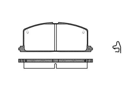 Тормозные колодки пер. Camry/Carina/Celica/Corolla/Tercel (83-02) WOKING P0673.04