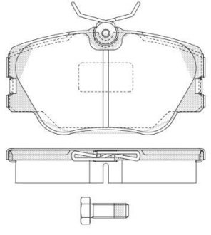 Гальмівні колодки пер. W201/124 (Lucas) WOKING P0893.00