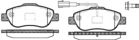 Колодки гальмівний диск. перед. (Remsa) VAG Golf VII Passat B8 Tiguan II / PSA Nemo Bipper 08> / Fiat Doblo I / Opel Corsa D WOKING P10003.11