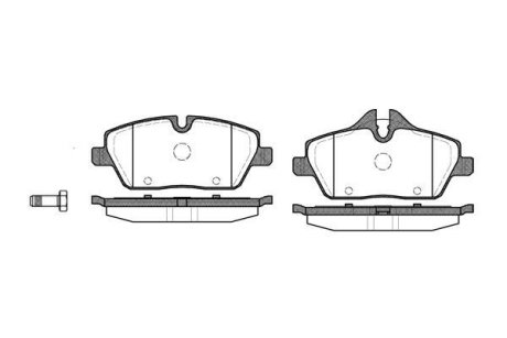 Колодки тормозные диск. перед. (Remsa) Mini Cooper, One, Clubman 08> WOKING P10313.00