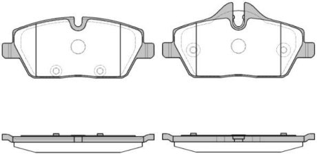 Колодки тормозные диск. перед. (Remsa) BMW i3 13> WOKING P10313.30