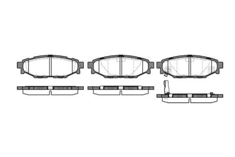 Гальмівні колодки зад. Forester/Impreza/Legacy/Outback09- WOKING P10363.01 (фото 1)