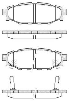 Гальмівні колодки зад. Forester/Impreza/Legacy/Outback09- WOKING P10363.12