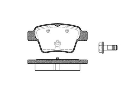 Колодки тормозные диск. задн. (Remsa) VAG Golf V VI / Jetta III / Passat B6 / Tiguan I / Octavia II Superb II / A3 II / 307 C4 I Bosch ver. (P10 WOKING P10383.00