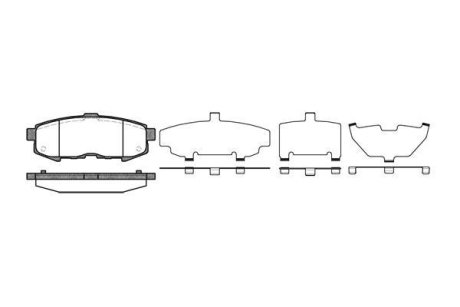 Колодки тормозные диск. задн. (Remsa) MAZDA MPV II (LW) 2.0 DI (02-06) WOKING P10603.00