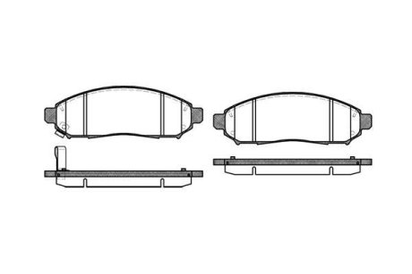 Гальмівні колодки пер. Nissan Navara 2,5dCi 05- WOKING P10623.01