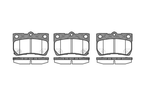 Колодки гальмівний диск. задн. (Remsa) Lexus Gs (grs19_, uzs19_, urs19_) 3.0 05-11 WOKING P10813.02