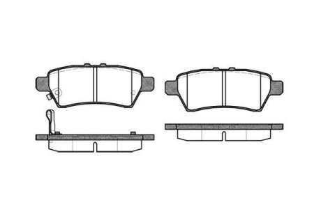 Гальмівні колодки зад. Nissan Pathfinder 05- (Tokico) WOKING P10883.01