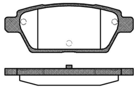 Колодки гальмівний диск. задн. (Remsa) Mazda 6 I WOKING P10953.10 (фото 1)