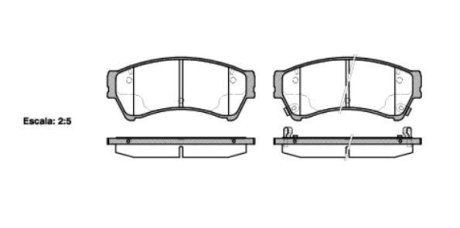 Колодки тормозные диск. перед. (Remsa) Mazda 6 1.8 07-,Mazda 6 1.8 08-,Mazda 6 2.0 07- WOKING P10963.02