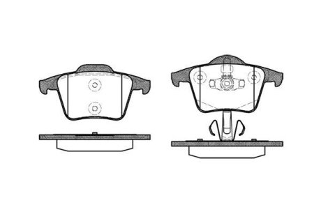 Колодки тормозные диск. задн. (Remsa) Volvo Xc90 i 2.4 02-14,Volvo Xc90 i 2.5 02-14 WOKING P11443.00