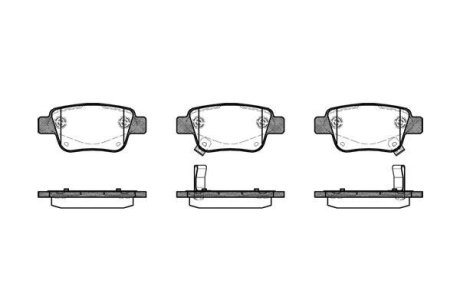 Гальмівні колодки зад. Toyota Avensis 00-08 (Bosch) WOKING P11473.02