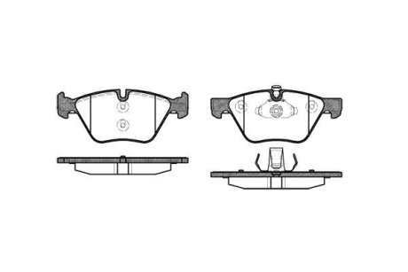 Гальмівні колодки пер. BMW 3(E90)/1(E81) 04-13 (ATE) (154,8x63,6x20) WOKING P11523.00