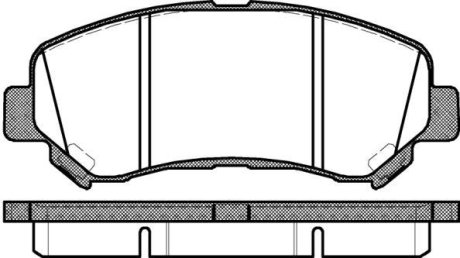 Гальмівні колодки пер. QASHQAI I/QASHQAI II/ X-TRAIL 1.5D-2.5 07- WOKING P12183.00