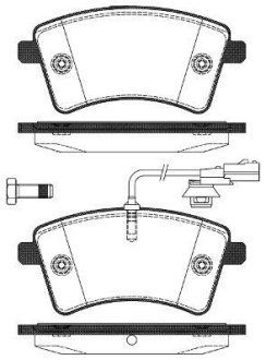 Колодки тормозные диск. перед. (Remsa) Renault Kangoo be bop 1.5 09-,Renault Kangoo be bop 1.6 09- WOKING P12513.01