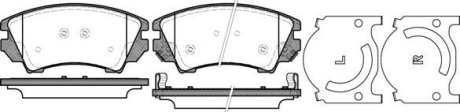 Колодки тормозные диск. перед. (Remsa) Opel Insignia A Astra J Zafita Tourer C / Malibu 12> WOKING P12753.12