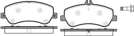 Колодки тормозные диск. перед. (Remsa) MB GLK 08>15 WOKING P12773.00