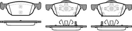 Гальмівні колодки пер. Accord/Accord 08-15 WOKING P12843.02