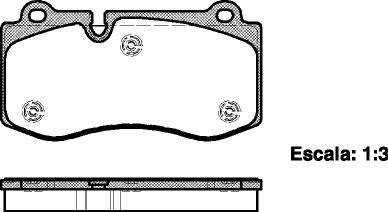 Колодки гальмівний диск. перед. (Remsa) Mercedes-benz Cls (c219) 3.5 04-11,Mercedes-benz Cls (c219) 5.5 04-11 WOKING P13023.00