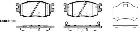 Гальмівні колодки пер. Hyundai Accent/Kia Rio 05- (mando) WOKING P13083.02