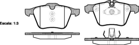 Колодки гальмівний диск. перед. (Remsa) Ford Mondeo IV 2,5i Volvo S60 S80 WOKING P13173.00