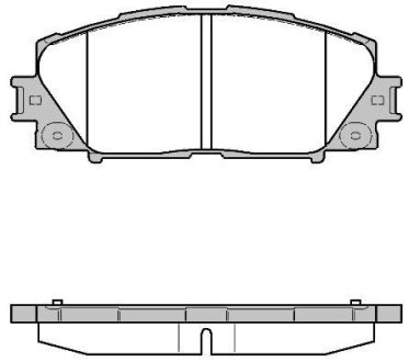 Гальмівні колодки пер. Prius 08- WOKING P13243.10