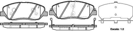 Гальмівні колодки пер. Hyundai Santa FE 06- (mando) WOKING P13263.02 (фото 1)